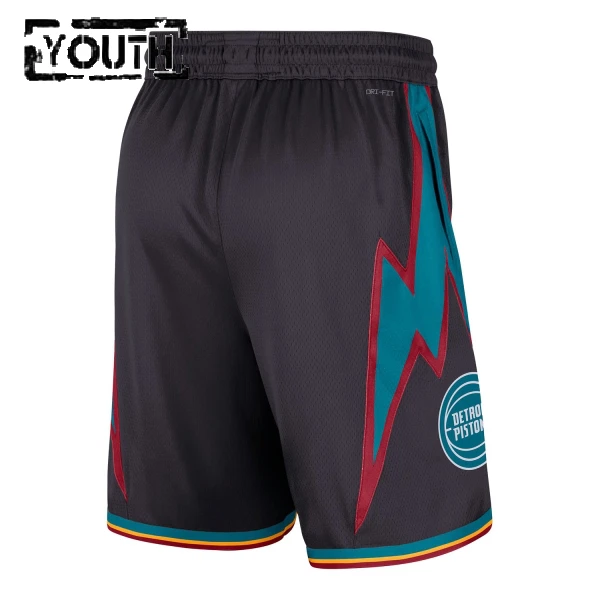 Nike Detroit Pistons Shorts City Edition 25/26 Swingman Für Kinder