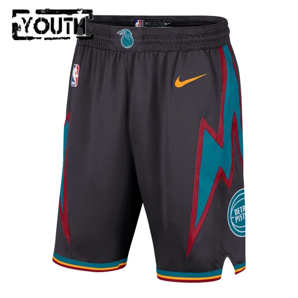 Nike Detroit Pistons Shorts City Edition 25/26 Swingman Für Kinder
