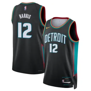 Nike Detroit Pistons Tobias Harris Trikot City Edition 25/26 Swingman Schwarz Für Herren