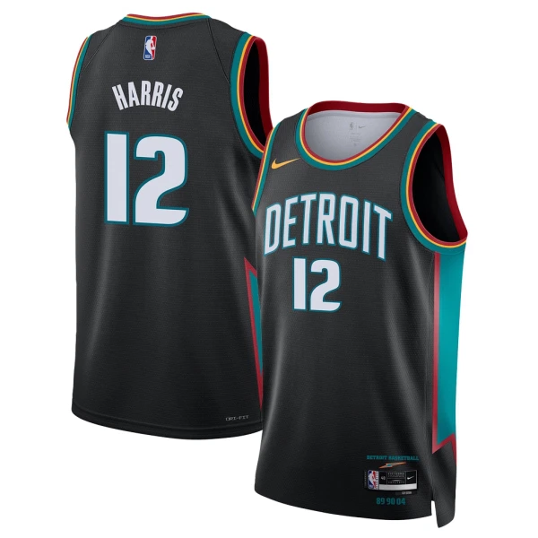 Nike Detroit Pistons Tobias Harris Trikot City Edition 25/26 Swingman Schwarz Für Herren