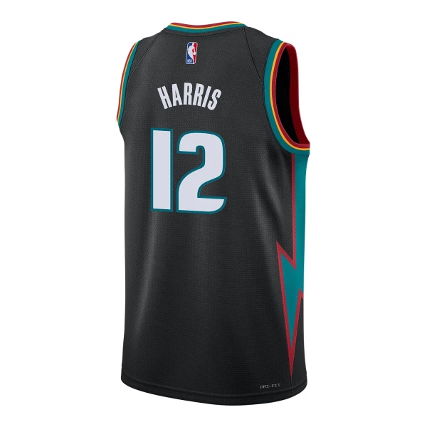 Nike Detroit Pistons Tobias Harris Trikot City Edition 25/26 Swingman Schwarz Für Herren