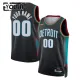 Nike Detroit Pistons Trikot Personalisiert City Edition 25/26 Swingman Schwarz Für Kinder