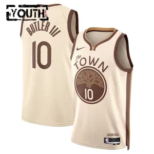 Nike Golden State Warriors Jimmy Butler III Trikot City Edition 25/26 Swingman Weiß Für Kinder