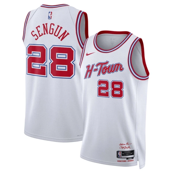 Nike Houston Rockets Alperen Sengun Trikot City Edition 25/26 Swingman Weiß Für Herren