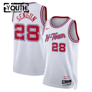 Nike Houston Rockets Alperen Sengun Trikot City Edition 25/26 Swingman Weiß Für Kinder