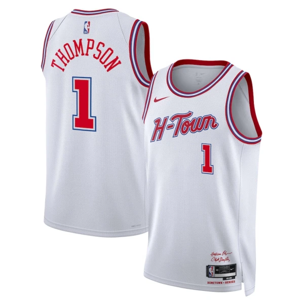 Nike Houston Rockets Amen Thompson Trikot City Edition 25/26 Swingman Weiß Für Herren