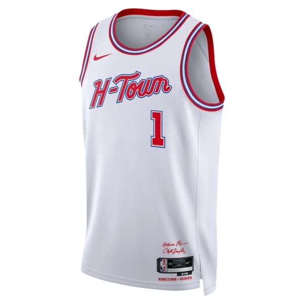 Nike Houston Rockets Amen Thompson Trikot City Edition 25/26 Swingman Weiß Für Herren