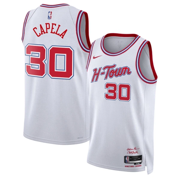 Nike Houston Rockets Clint Capela Trikot City Edition 25/26 Swingman Weiß Für Herren