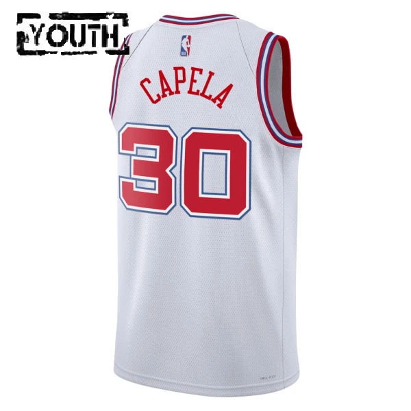 Nike Houston Rockets Clint Capela Trikot City Edition 25/26 Swingman Weiß Für Kinder
