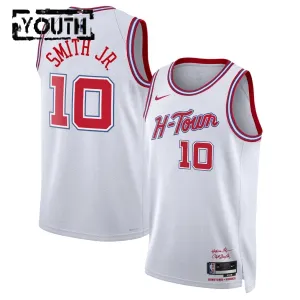 Nike Houston Rockets Jabari Smith Jr Trikot City Edition 25/26 Swingman Weiß Für Kinder