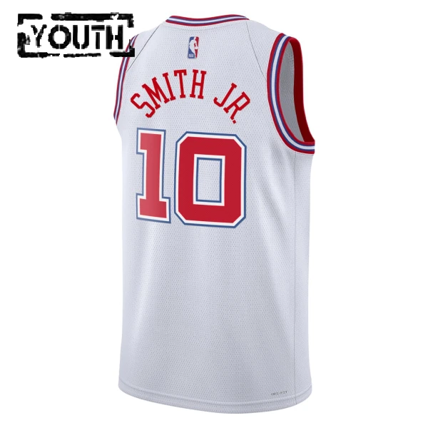 Nike Houston Rockets Jabari Smith Jr Trikot City Edition 25/26 Swingman Weiß Für Kinder