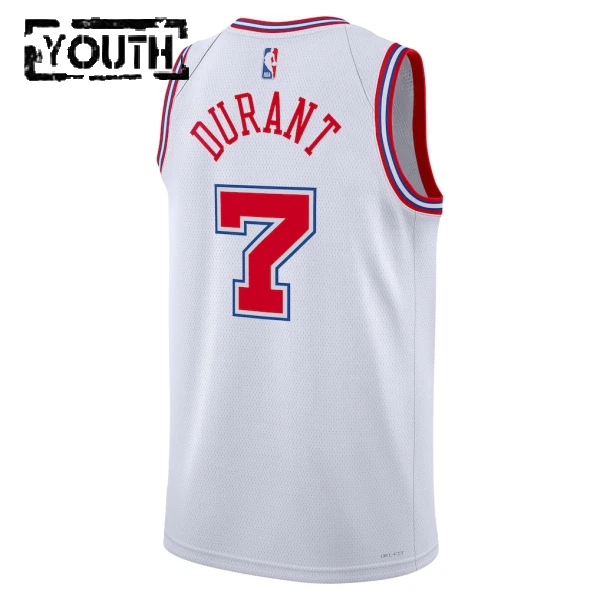 Nike Houston Rockets Kevin Durant Trikot City Edition 25/26 Swingman Weiß Für Kinder