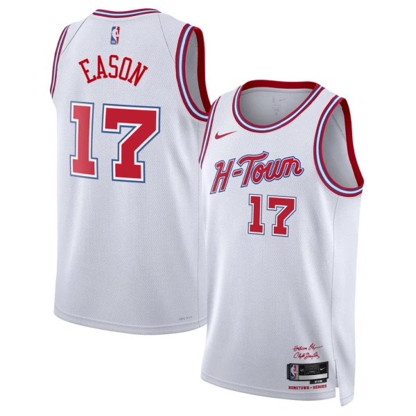 Nike Houston Rockets Tari Eason Trikot City Edition 25/26 Swingman Weiß Für Herren