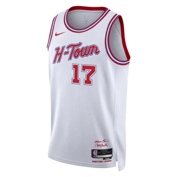 Nike Houston Rockets Tari Eason Trikot City Edition 25/26 Swingman Weiß Für Herren