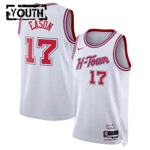 Nike Houston Rockets Tari Eason Trikot City Edition 25/26 Swingman Weiß Für Kinder