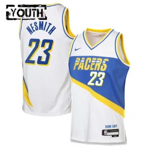 Nike Indiana Pacers Aaron Nesmith Trikot City Edition 25/26 Swingman Weiß Für Kinder