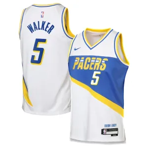 Nike Indiana Pacers Jarace Walker Trikot City Edition 25/26 Swingman Weiß Für Herren