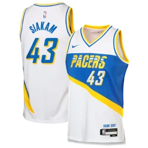 Nike Indiana Pacers Pascal Siakam Trikot City Edition 25/26 Swingman Weiß Für Herren