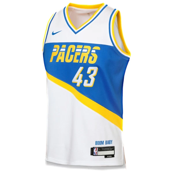 Nike Indiana Pacers Pascal Siakam Trikot City Edition 25/26 Swingman Weiß Für Herren