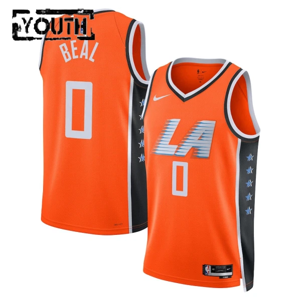 Nike LA Clippers Bradley Beal Trikot City Edition 25/26 Swingman Orange Für Kinder