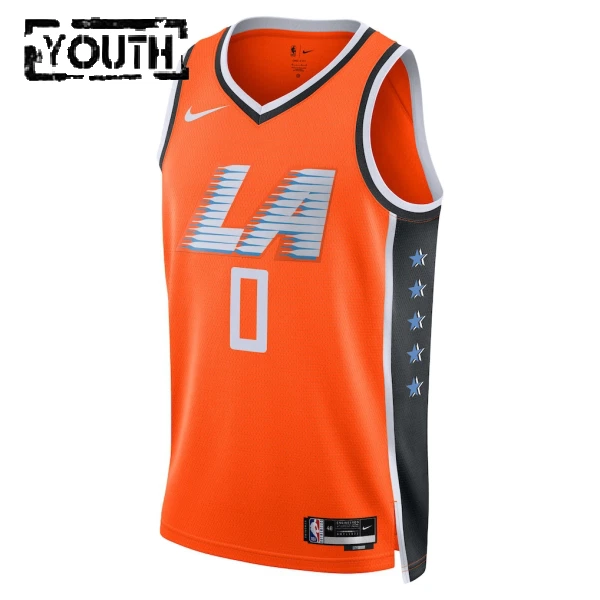 Nike LA Clippers Bradley Beal Trikot City Edition 25/26 Swingman Orange Für Kinder