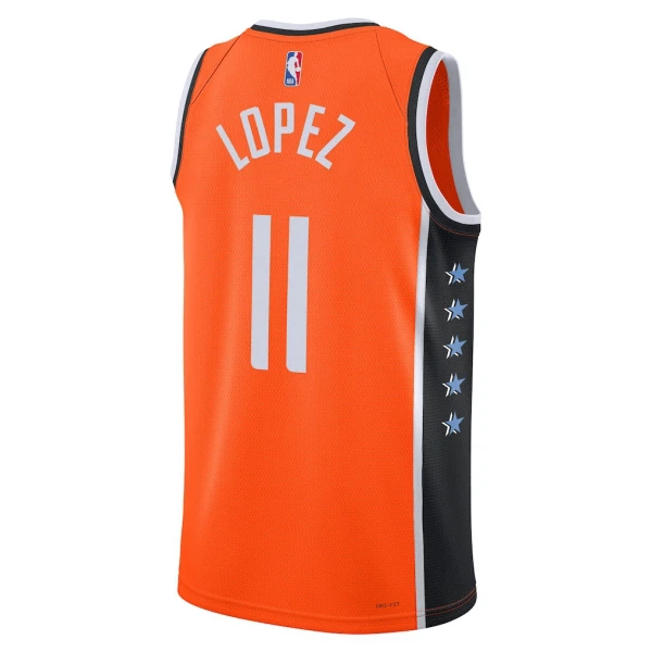 Nike LA Clippers Brook Lopez Trikot City Edition 25/26 Swingman Orange Für Herren
