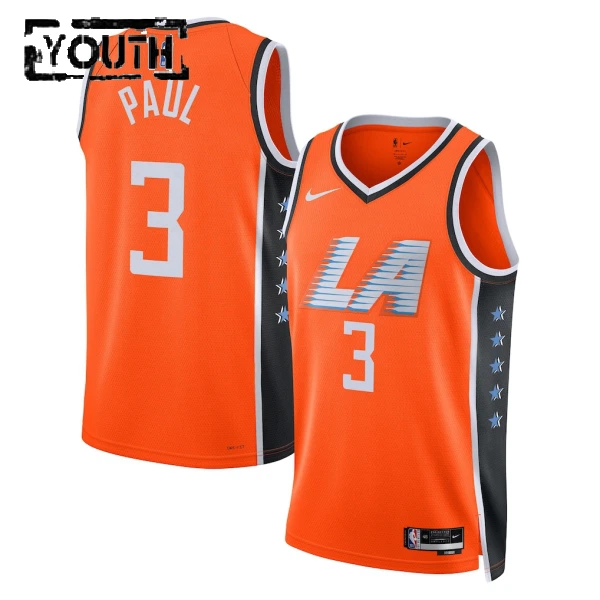 Nike LA Clippers Chris Paul Trikot City Edition 25/26 Swingman Orange Für Kinder Nike LA Clippers Chris Paul Trikot City Edition 25/26 Swingman Orange Für Kinder