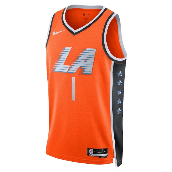 Nike LA Clippers James Harden Trikot City Edition 25/26 Swingman Orange Für Herren
