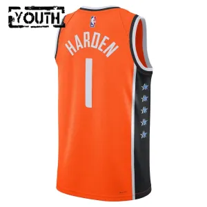 Nike LA Clippers James Harden Trikot City Edition 25/26 Swingman Orange Für Kinder