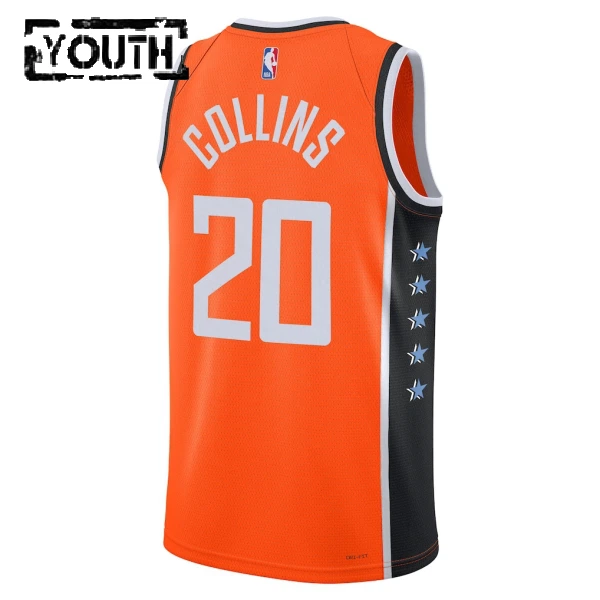 Nike LA Clippers John Collins Trikot City Edition 25/26 Swingman Orange Für Kinder