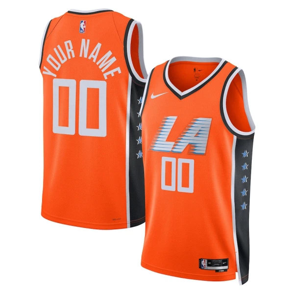 Nike LA Clippers Trikot Personalisiert City Edition 25/26 Swingman Orange Für Herren