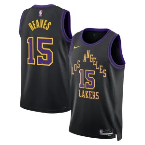 Nike Los Angeles Lakers Austin Reaves Trikot City Edition 25/26 Swingman Schwarz Für Herren