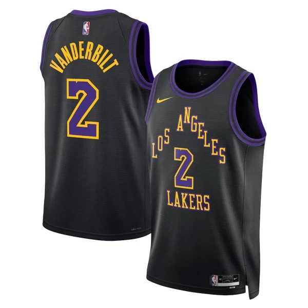 Nike Los Angeles Lakers Jarred Vanderbilt Trikot City Edition 25/26 Swingman Schwarz Für Herren