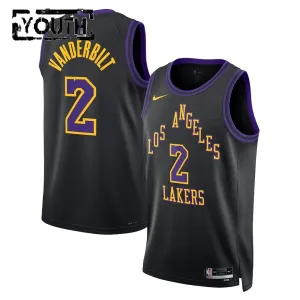 Nike Los Angeles Lakers Jarred Vanderbilt Trikot City Edition 25/26 Swingman Schwarz Für Kinder