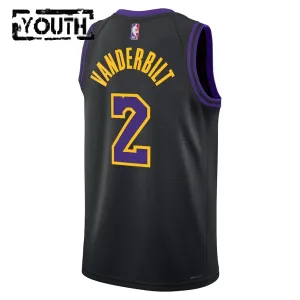 Nike Los Angeles Lakers Jarred Vanderbilt Trikot City Edition 25/26 Swingman Schwarz Für Kinder