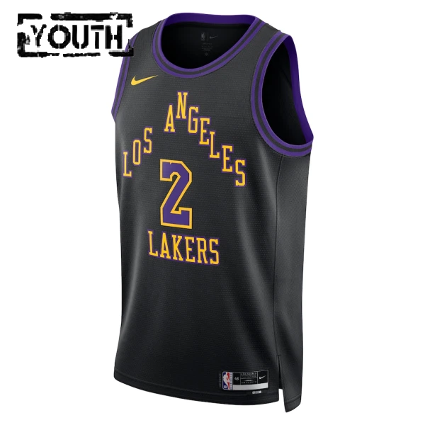 Nike Los Angeles Lakers Jarred Vanderbilt Trikot City Edition 25/26 Swingman Schwarz Für Kinder