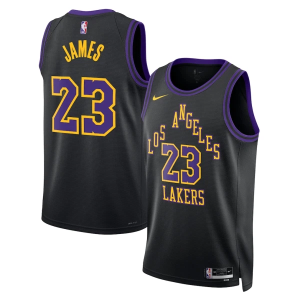Nike Los Angeles Lakers Lebron James Trikot City Edition 25/26 Swingman Schwarz Für Herren Nike Los Angeles Lakers Lebron James Trikot City Edition 25/26 Swingman Schwarz Für Herren