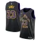 Nike Los Angeles Lakers Lebron James Trikot City Edition 25/26 Swingman Schwarz Für Herren