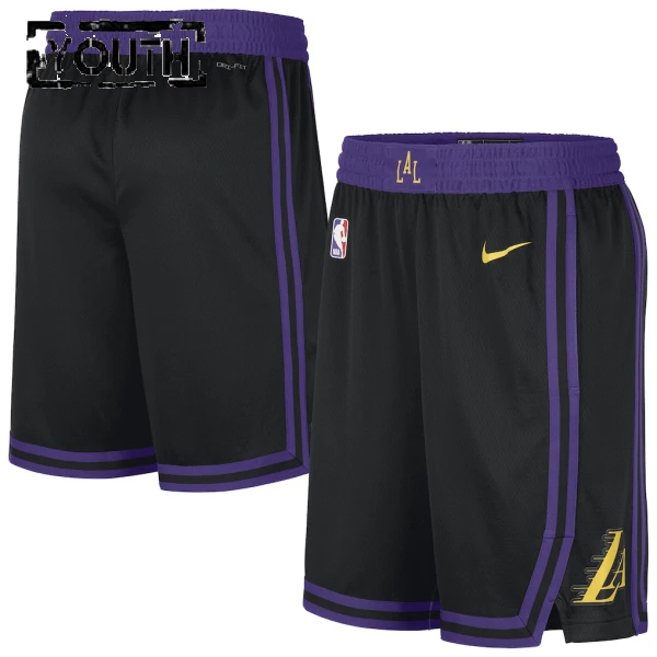 Nike Los Angeles Lakers Shorts City Edition 25/26 Swingman Für Kinder