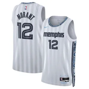 Nike Memphis Grizzlies Ja Morant Trikot City Edition 25/26 Swingman Grau Für Herren