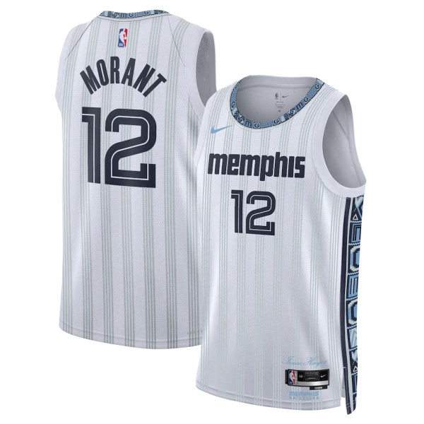 Nike Memphis Grizzlies Ja Morant Trikot City Edition 25/26 Swingman Grau Für Herren Nike Memphis Grizzlies Ja Morant Trikot City Edition 25/26 Swingman Grau Für Herren