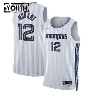 Nike Memphis Grizzlies Ja Morant Trikot City Edition 25/26 Swingman Grau Für Kinder