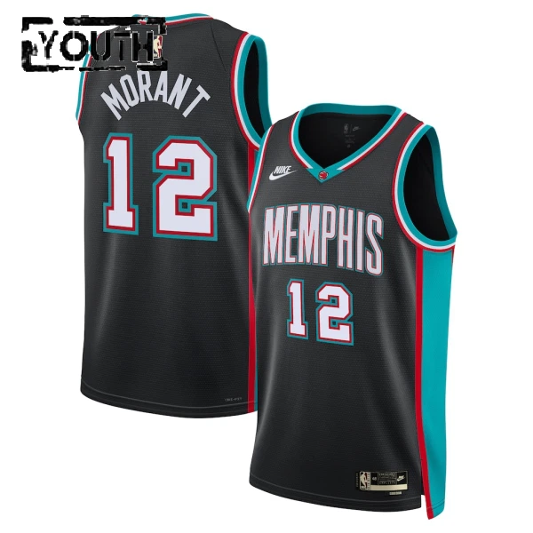 Nike Memphis Grizzlies Ja Morant Trikot Classic Edition 25/26 Swingman Schwarz Für Kinder Nike Memphis Grizzlies Ja Morant Trikot Classic Edition 25/26 Swingman Schwarz Für Kinder
