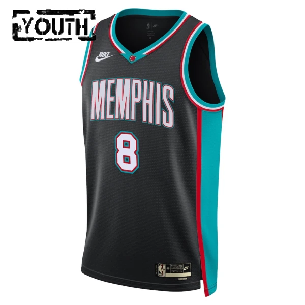 Nike Memphis Grizzlies Jaren Jackson JR Trikot Classic Edition 25/26 Swingman Schwarz Für Kinder