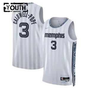 Nike Memphis Grizzlies Kentavious Caldwell Pope Trikot City Edition 25/26 Swingman Grau Für Kinder