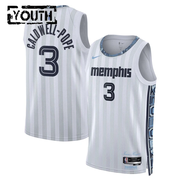 Nike Memphis Grizzlies Kentavious Caldwell Pope Trikot City Edition 25/26 Swingman Grau Für Kinder