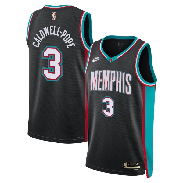 Nike Memphis Grizzlies Kentavious Caldwell Pope Trikot Classic Edition 25/26 Swingman Schwarz Für Herren