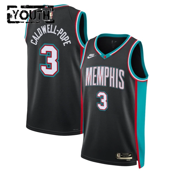 Nike Memphis Grizzlies Kentavious Caldwell Pope Trikot Classic Edition 25/26 Swingman Schwarz Für Kinder