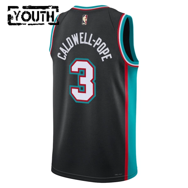 Nike Memphis Grizzlies Kentavious Caldwell Pope Trikot Classic Edition 25/26 Swingman Schwarz Für Kinder