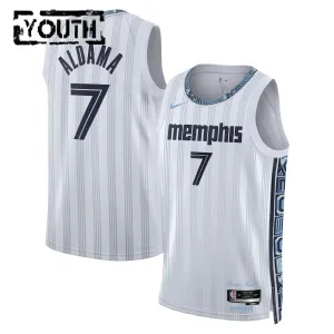 Nike Memphis Grizzlies Santi Aldama Trikot City Edition 25/26 Swingman Grau Für Kinder